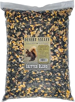 Desert Valley Critter Blend, All Natural Premium Wildlife and Wild Bird Food for Squirrels, Rabbits, Chipmunks Jays, Grosbeaks and More 10-Pounds