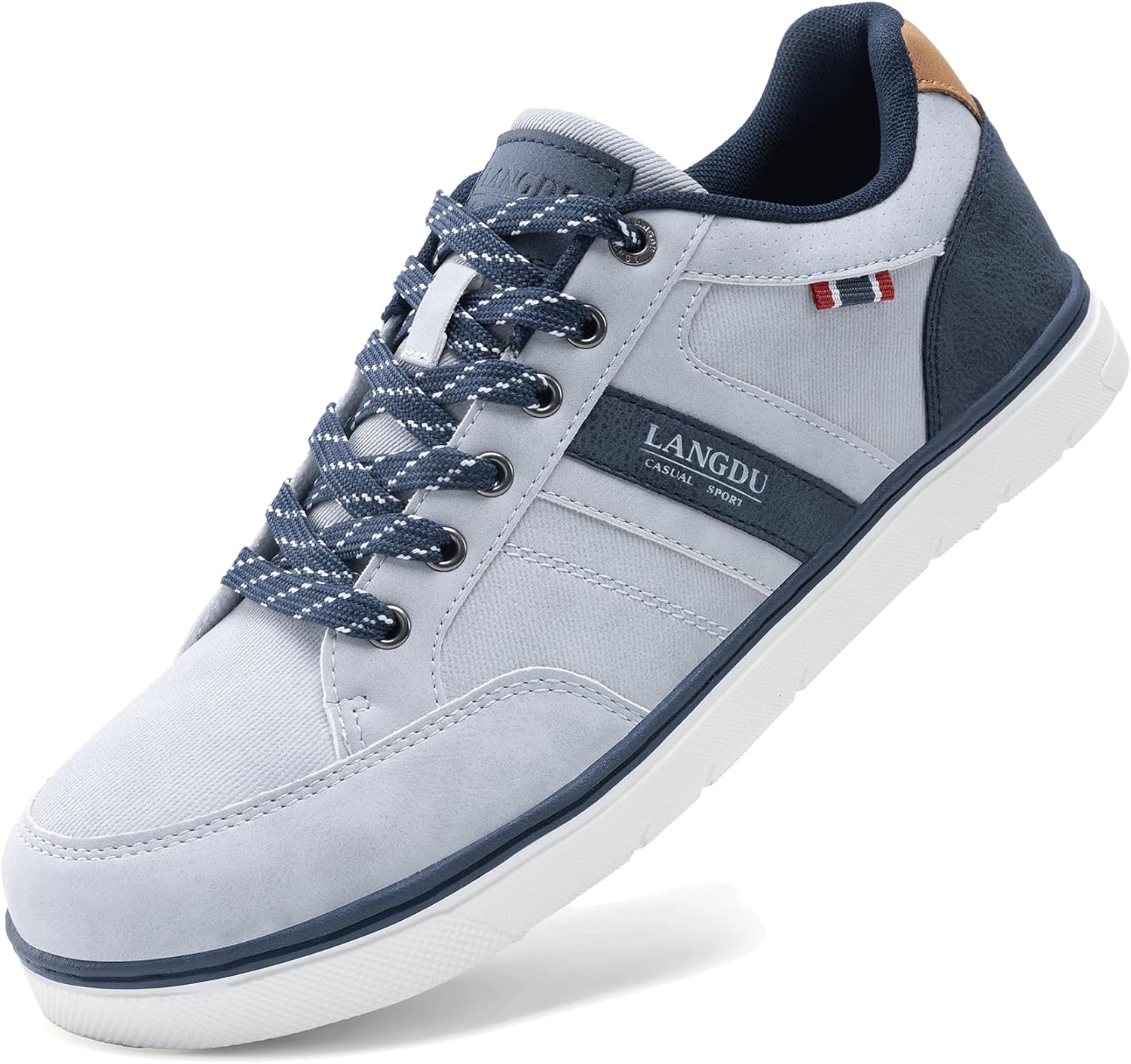 LANGDU Men's Casual Shoes, Trainers, Walking Shoes, Lightweight, Breathable Sports Shoes, Trainers, Size 41-46 EU