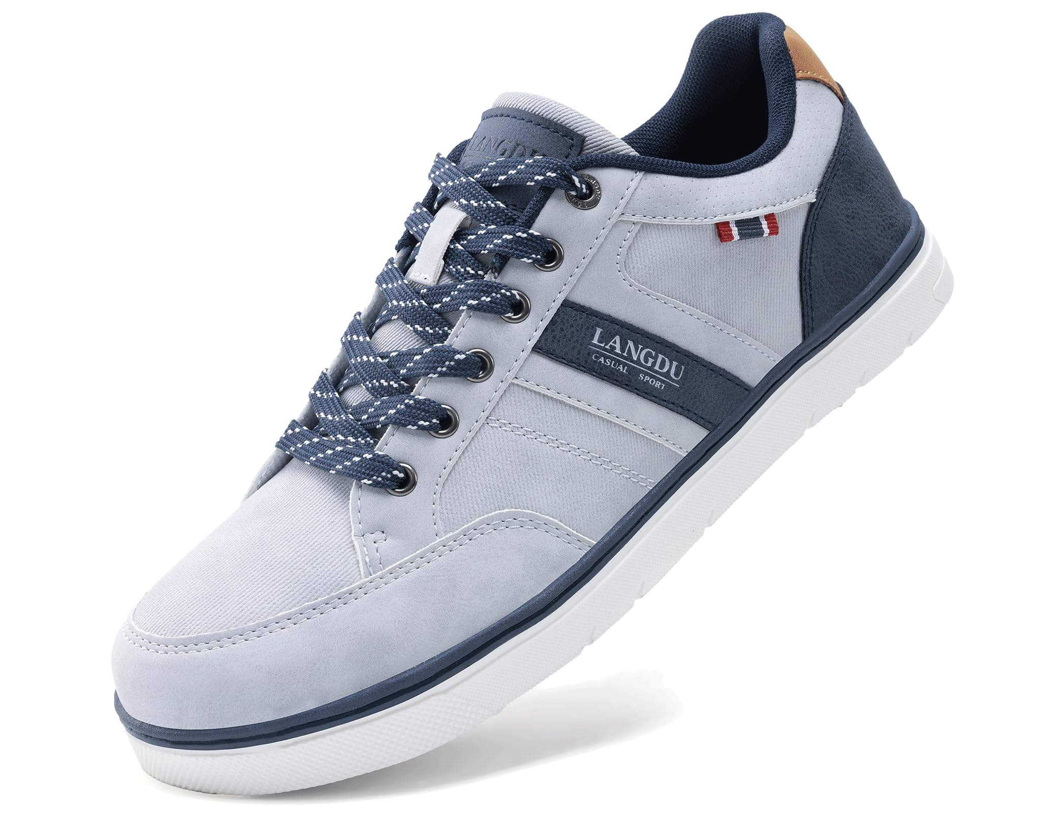 LANGDU Men's Casual Shoes, Trainers, Walking Shoes, Lightweight, Breathable Sports Shoes, Trainers, Size 41-46 EU