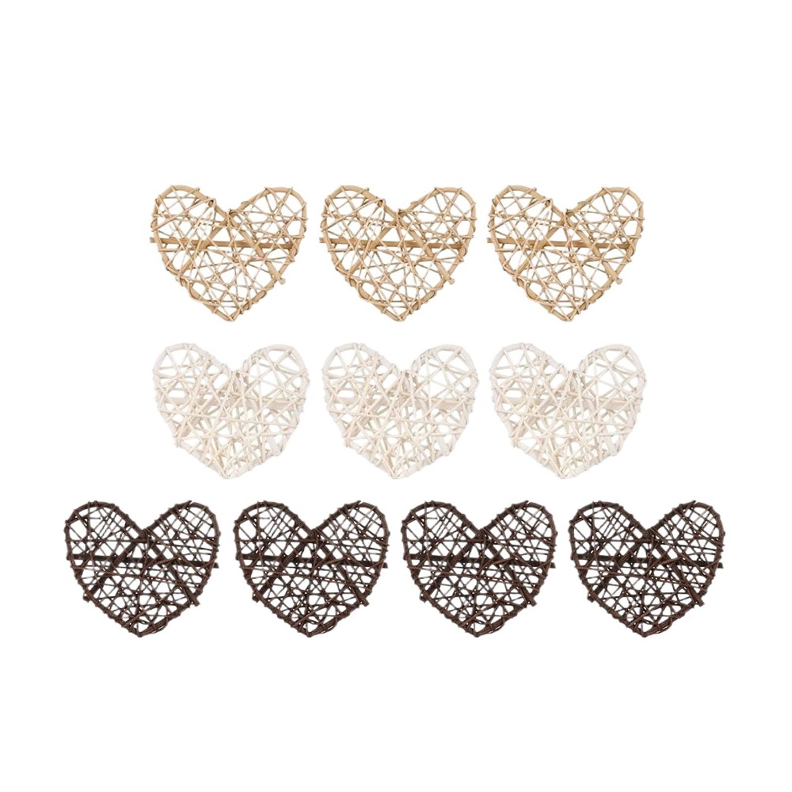 ZUXWUX 10PCS Wood Rattan Balls Holiday Home Decorations Party Supplies