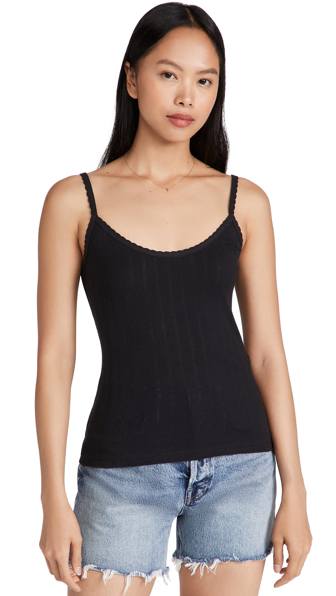 Leset Womens Pointelle Classic Tank Top