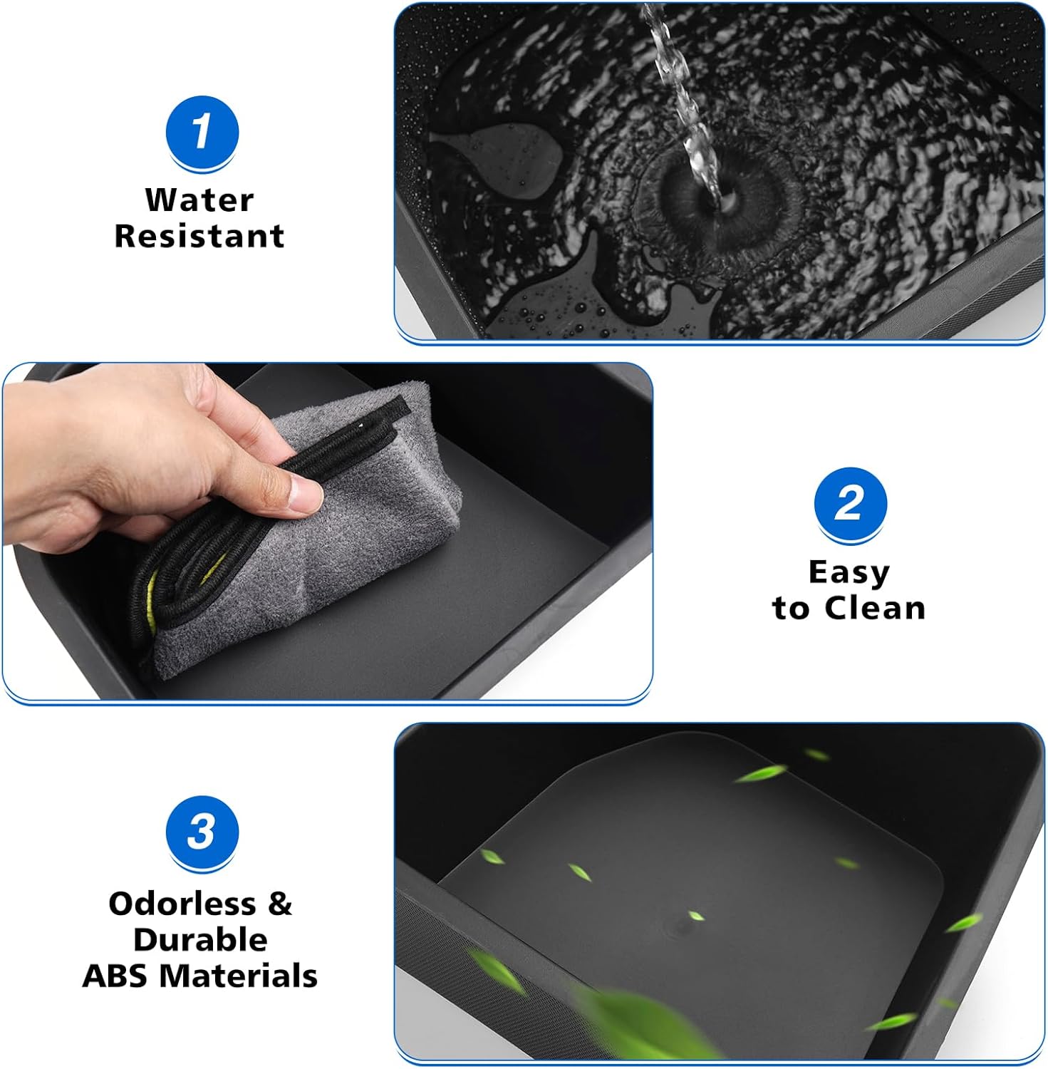 Karltys Trunk Storage Box with Lid for Chevy Trax 2024 2025 2026, TPE Waterproof Car Trunk Organizer, Rear Trunk Side Storage Bin Box for 2025 Chevrolet Trax Accessories (Left Side)