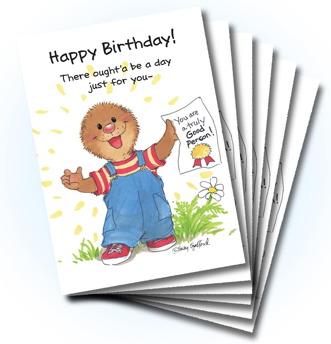 Suzy's Zoo Happy Birthday Card 6-Pack 10326