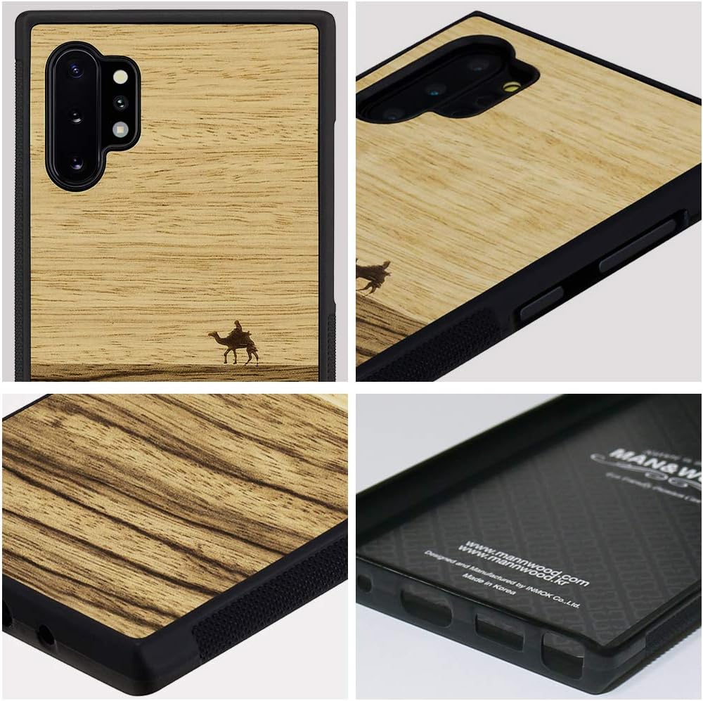 Man&Wood I18367GN10P Galaxy Note 10+ Natural Wood Case, Terra Wood, Galaxy Notebook, SC-01M, SCV45, Back Cover, Japanese Authorized Dealer