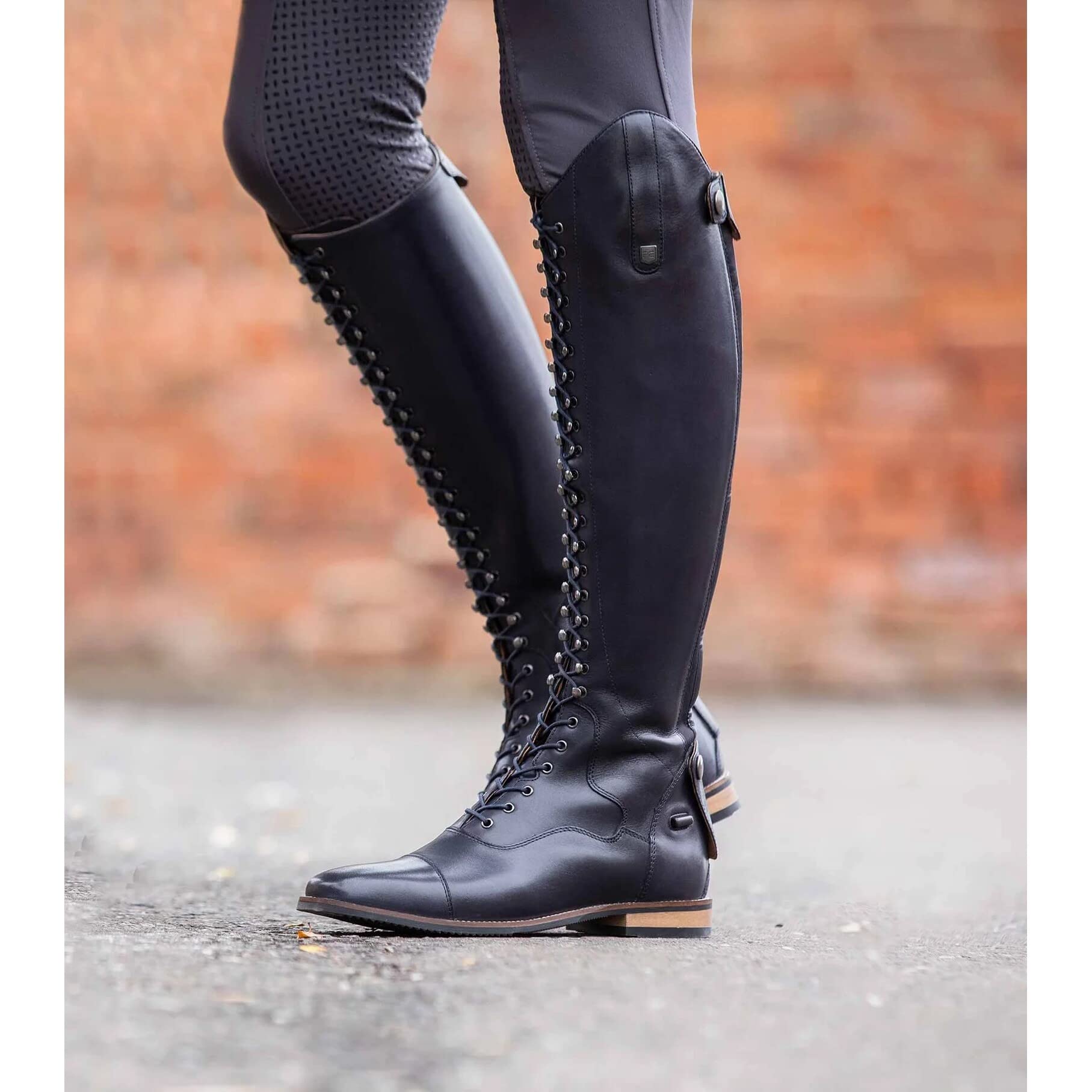 Premier Equine Stivali da Equitazione in Pelle Stringati da Donna Taglia Regolare Maurizia