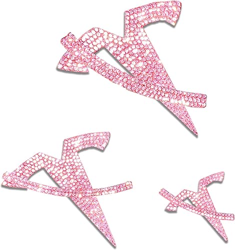 Miniatura 1 de Emblemas de diamantes de imitación rosas brillantes para Tesla Model Y, 6 calcomanías para maletero delantero, maletero trasero, accesorios
