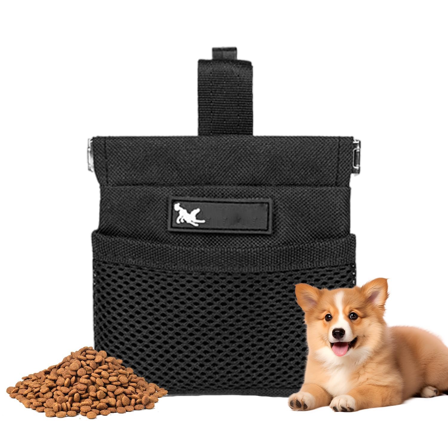 Dog Treat Pouch with Adjustable Waist & Shoulder Belt – 3 Ways to Wear Dog Walking Bag for Women,Shoulder Strap Treat Pouch For Dog Training, Outdoor Training, and Walking – Durable, Hands-Free Dog