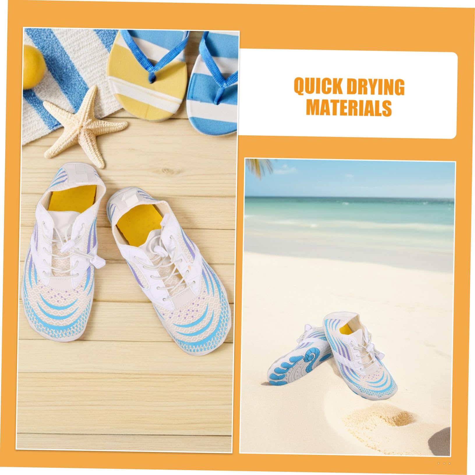 Aqua Shoes for Women Atmosfera Estiva in Gomma Mesh Size 41 1 Paio | Aderenza Forte e Trazione Migliorata, per Piscine e Snorkeling, Calzata Leggera Barefoot