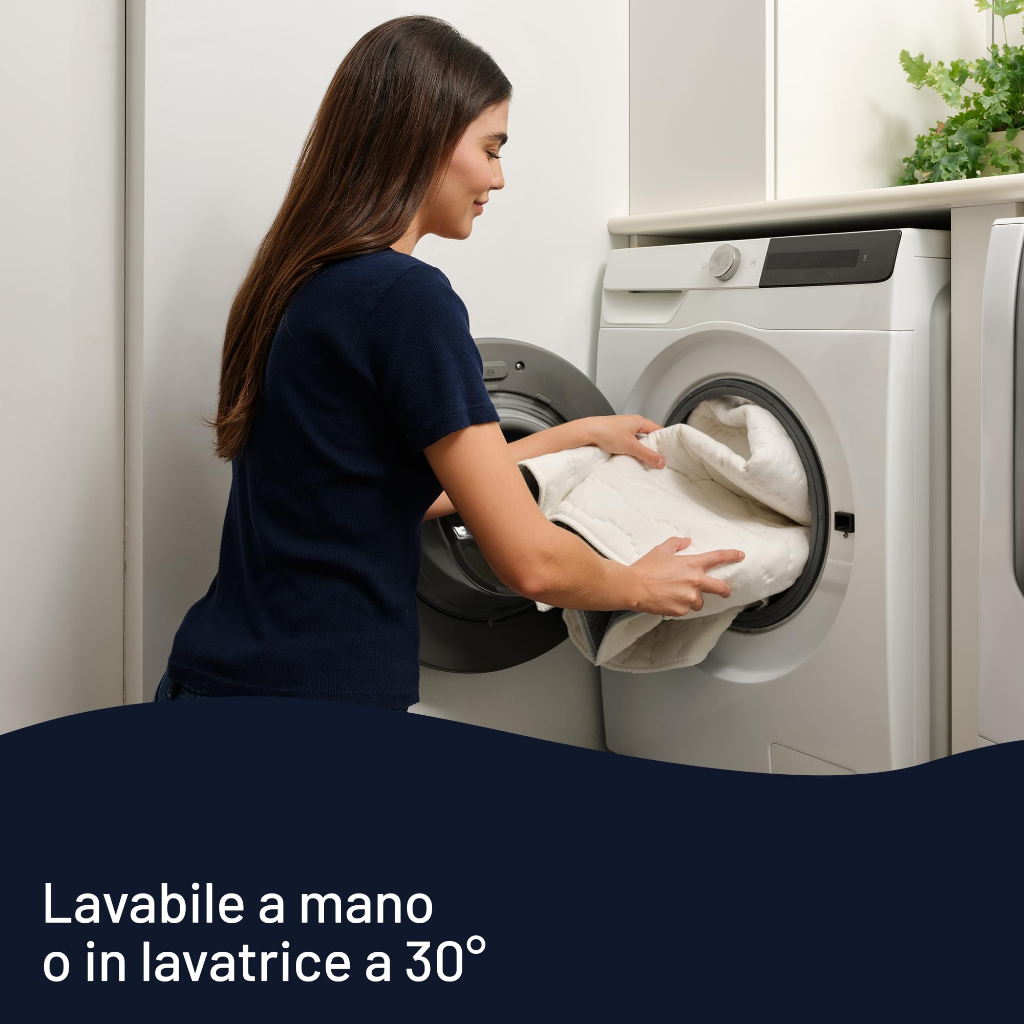 Imetec Scaldasonno Singolo, 150 x 80 cm, Comando 2 Temperature, Tessuto Trapuntato, Lavabile a Mano e in Lavatrice a 30°C, Made in Italy