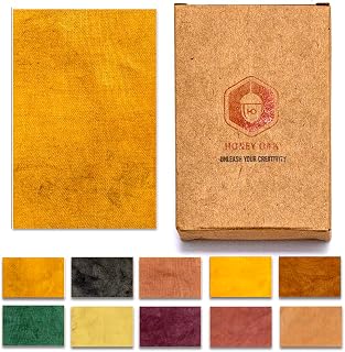 Fabric Dye with Natural Extract Colors | Ideal for Coloring Clothes Scarves Bags Bandanas | DIY Art & Craft Set for Kids and Adults | Painting Party Supplies (Gold)
