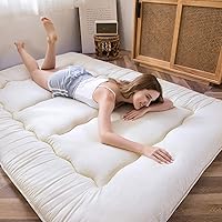 Vista 51 de Colchón futón japonés de piso gris constelación, de piso tatami, portátil, para acampar, para niños, sofá cama plegable enrollable con protector