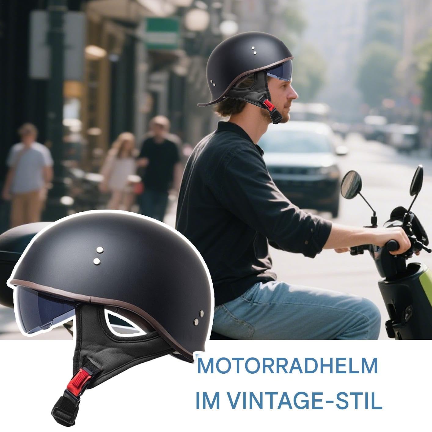 Casco de moto, casco de media carcasa para mujer, unisex, accesorio de moto para carreras, todoterreno, entrenamiento eléctrico
