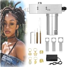 Dreadlock Machine For Locs Electric, Instant Loc Machine For Handheld Portable Dreadlock Maker, Dreadlock Machine For Locs Can Faster And Easier DIY Dreadlocks With 3 Tube Heads