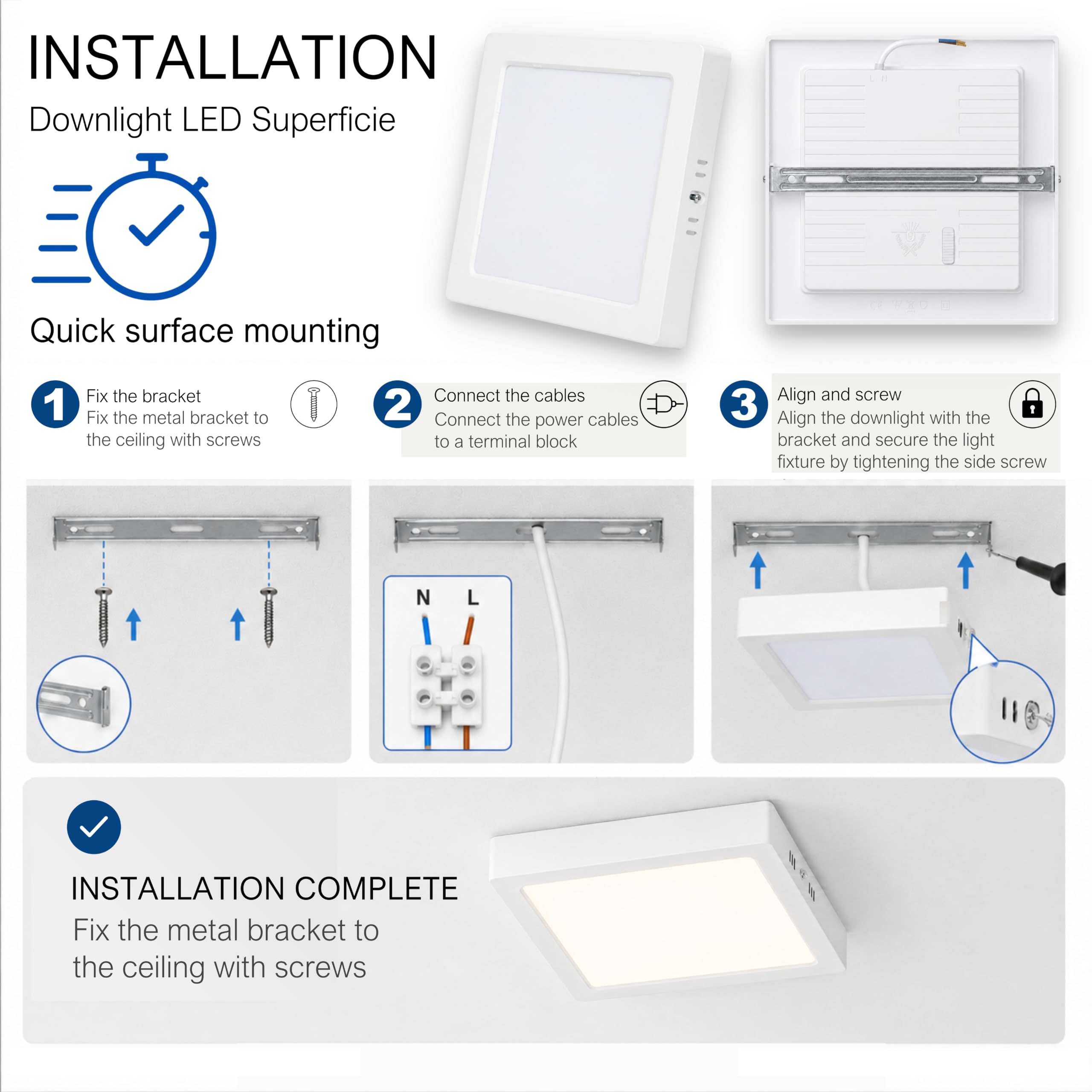 CLAR - Plafoniera LED Soffitto