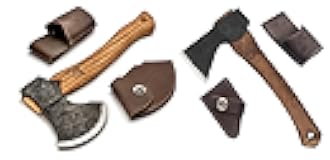 BeaverCraft AX3 Camping Hatchet Axe AX1 Hand Forged Hatchet Axe with Sheath