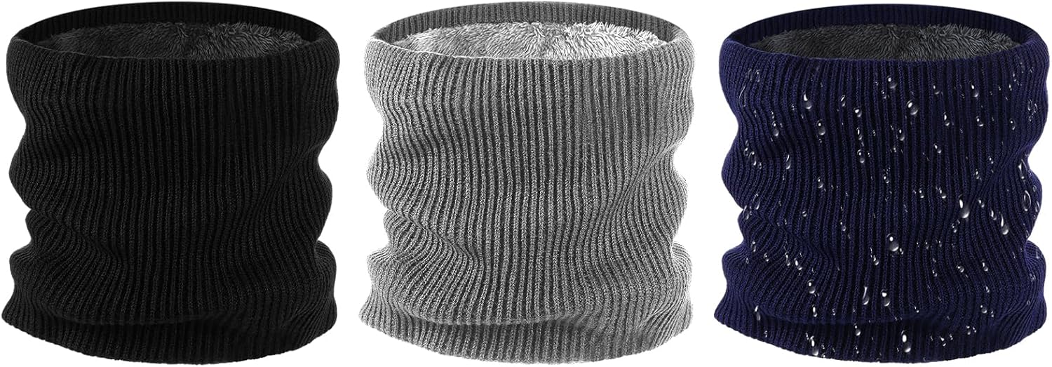 3 Pack Waterproof Winter Neck Gaiters for Skiing & Cold Weather 3 Pack Waterproof Winter Neck Gaiters for Skiing & Cold Weather