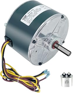 LEUNGOO Condenser Fan Motor Replacement for Carrier 5KCP39BGS069S GE3907 Genteq 3S001 - 1/10 HP 1100 RPM 208-230V w/ 5MFD Capacitor