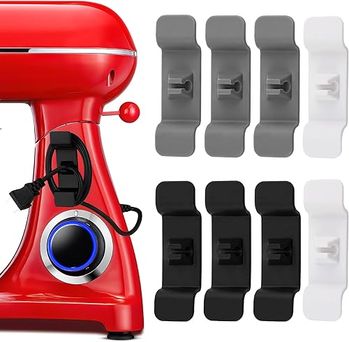 Organizador de cables para electrodomésticos de cocina, 8 unidades de soporte de cable para electrodomésticos, envoltura de cable para