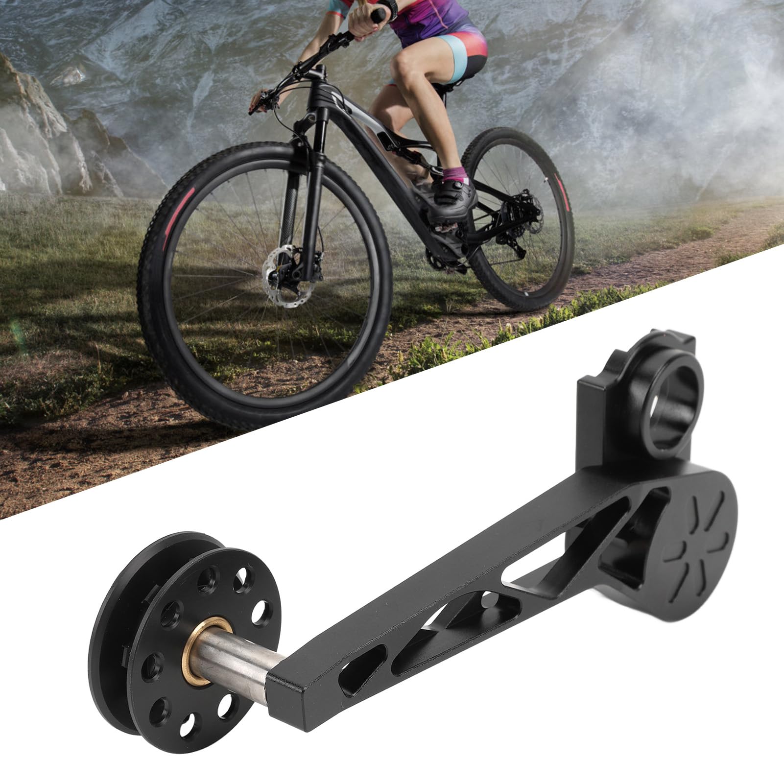 Tensor de Cadena, Polea 8T, Aleación de Aluminio, Estabilizador de Cadena de Ciclismo Duradero para Modelos Pline Tline, Fácil Instalación