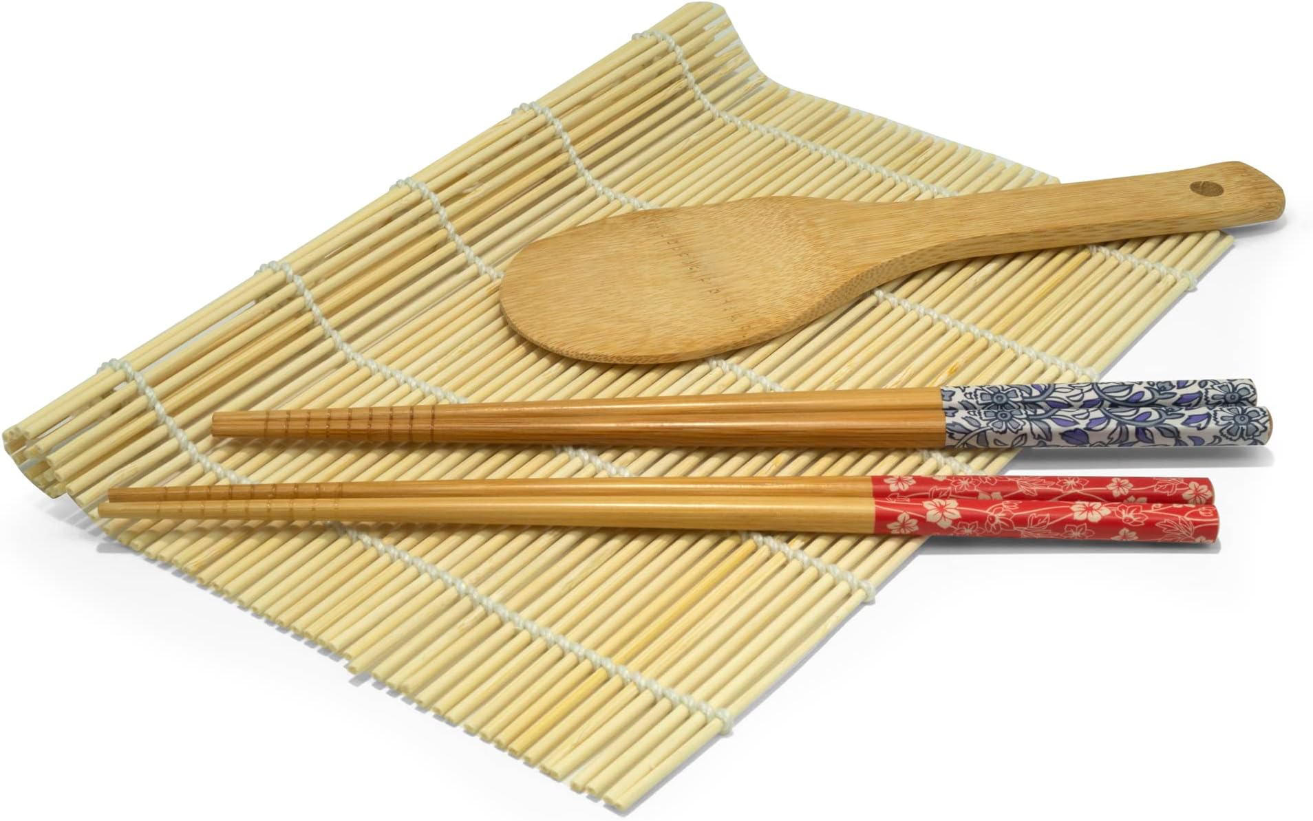 Cook Pro Chopstick Sushi Set, Small, Red & Blue Flower