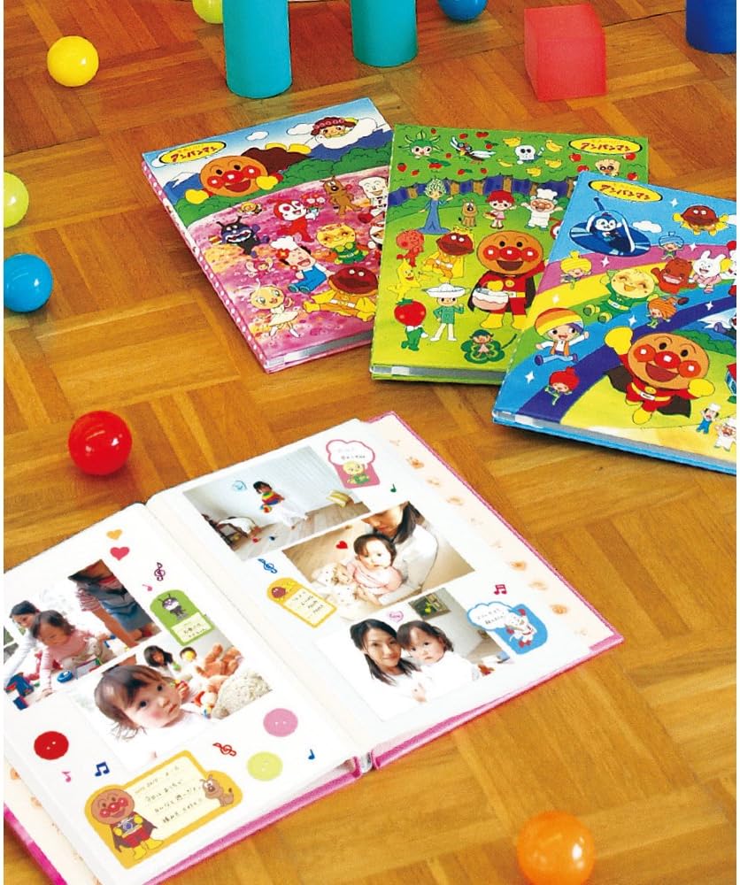 Nakabayashi A4P-121-4-2 Foil Album, Anpanman A4, Flower Field
