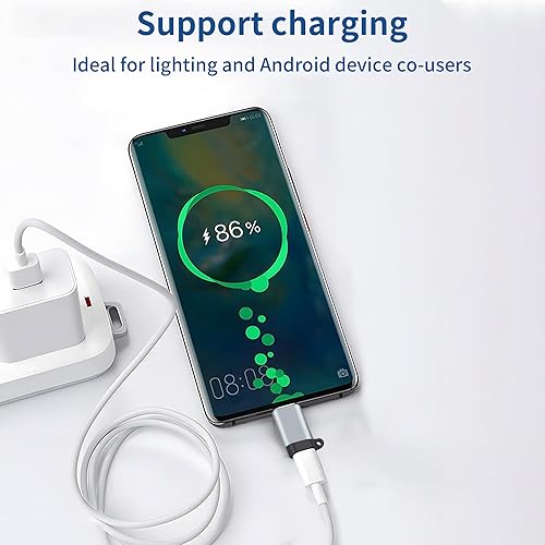 Miniatura 3 de Adaptador USB C a Lightning, adaptador Lightning hembra a USB C macho, carga rápida PD y transferencia de datos, adecuado para iPhone 1515 Plus15