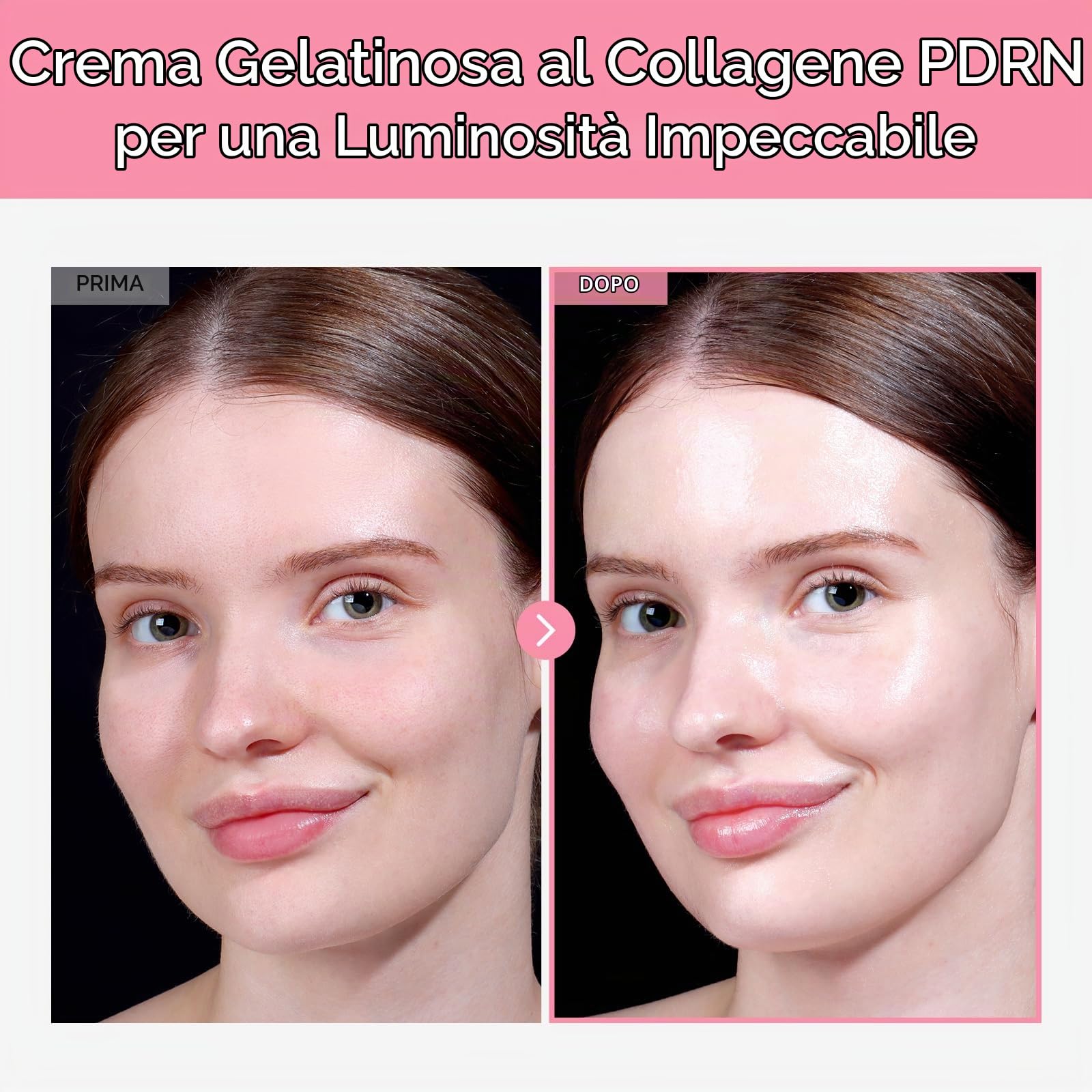 TOSOWOONG Duo Luminosità e Compattezza: Siero Pink Peptide 12 PDRN & Crema Gel PDRN Collagen per una Luminosità Giovanile