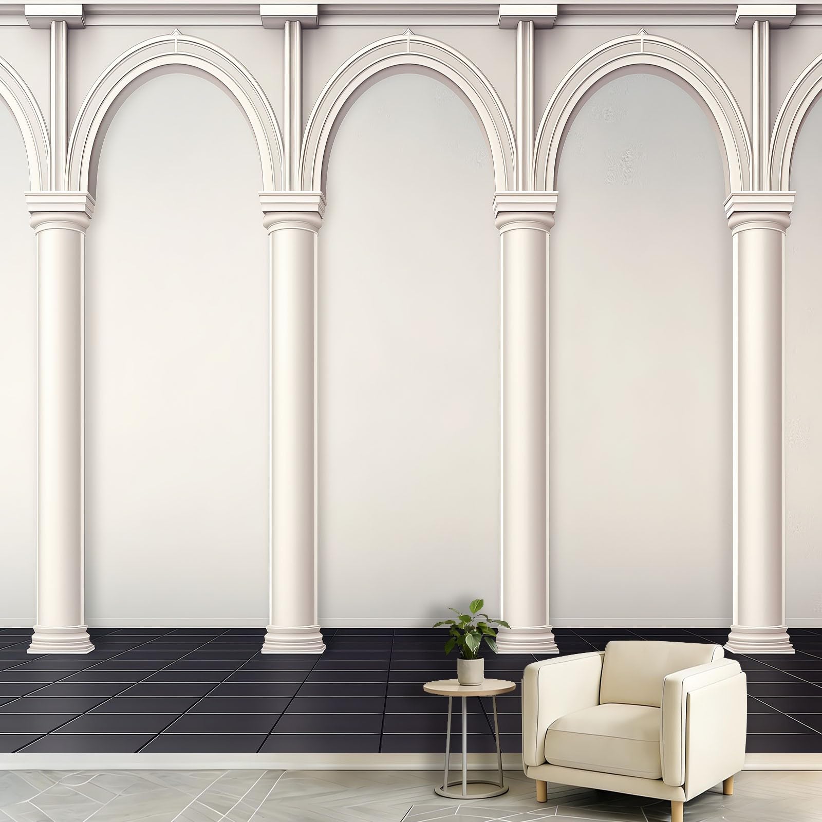 Générique Nowoczesna tapeta panoramiczna europejska - tapeta z włókniny z łuku, fototapeta ścienna do salonu, sypialni i pokoju dziecięcego - 350 x 256 cm