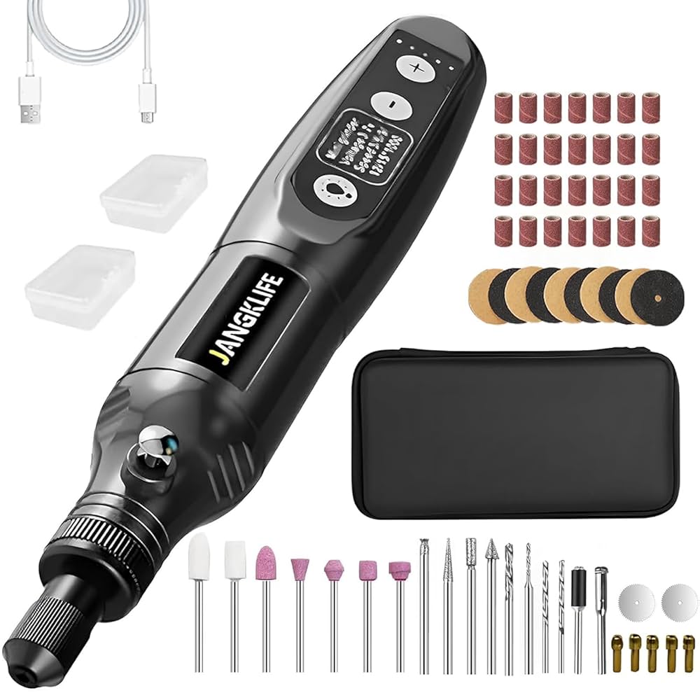 Amazon.co.jp: JANGKLIFE ミニコードレスロータリーツールキット