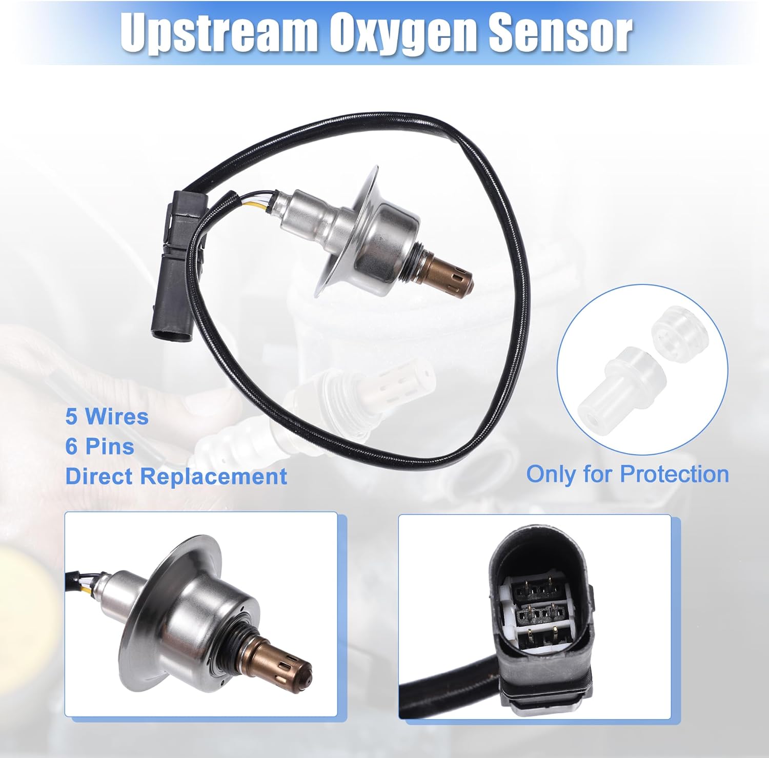 uxcell Upstream and Downstream O2 Oxygen Sensor for Kia Forte Optima Sorento Sportage 2011-2015 for Hyundai Santa Fe Sonata Tucson 2011-2014 No.392102G100/392102G200 2pcs