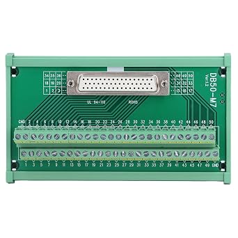 DB50 to Terminal Connector Adapter Plate PCB Board, DC60V Rated Voltage, DB50 M7 Model, for Electronic Component Signals Breakout