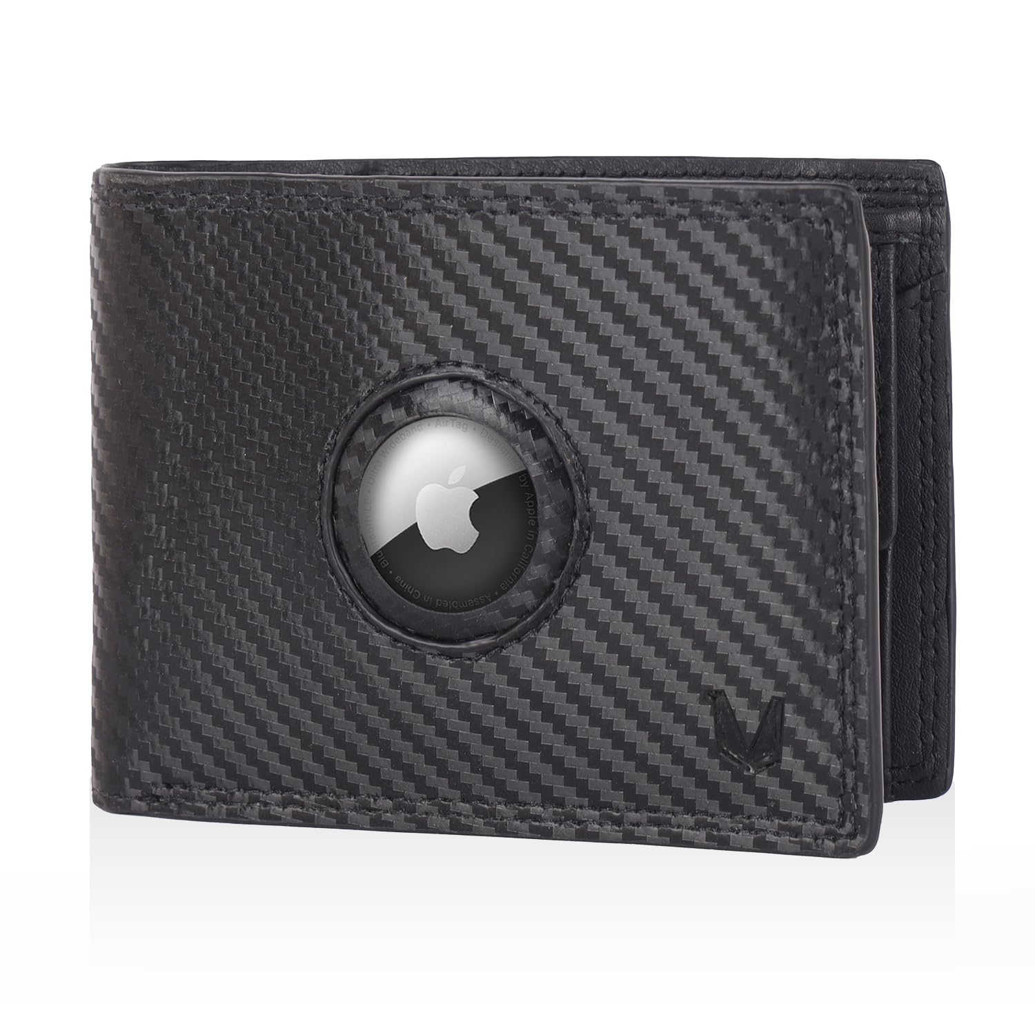 MAGATI IL Toro Portafoglio classico con scomparto per monete, protezione RFID – Mini portafoglio da uomo e da donna piccolo – Porta carte – Porta carte – Porta carte – Portafoglio, nero, Classic