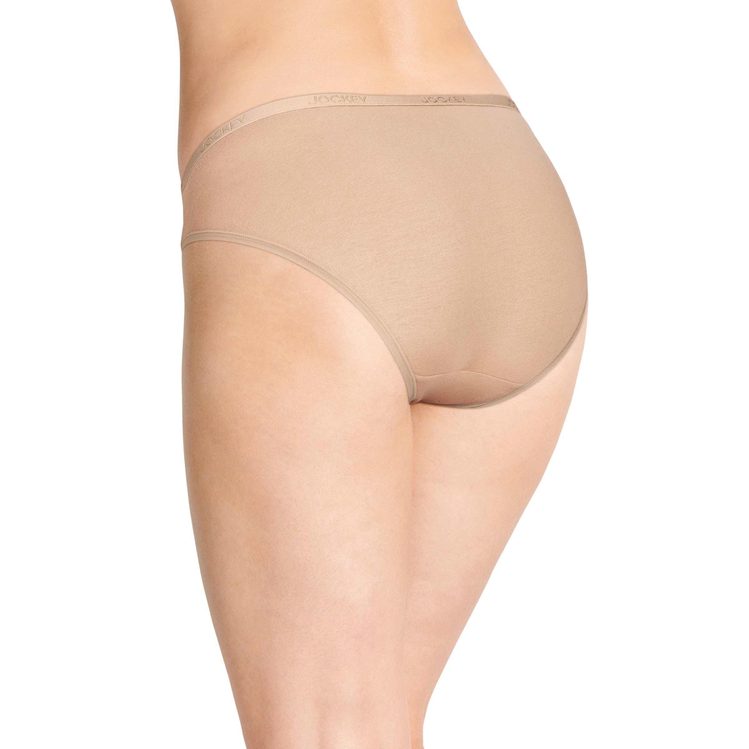Jockey Lot de 3 culottes pour femme en coton bio avec logo extensible