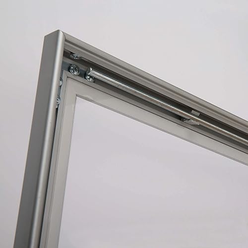 Miniatura 6 de M&T Displays Tablón de anuncios de corcho cerrado de 22 x 28 pulgadas, plateado, 1.06 pulgadas, aluminio con cerradura, resistente a la intemperie,