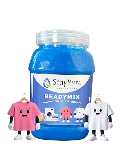 StayPure Readymix Liquid Detergent Concentrate | Powerful Stain Removal, Fabric-Safe Liquid Detergent for Machine & Hand Wash