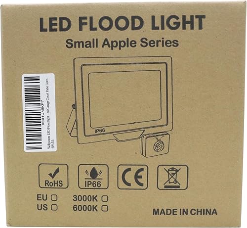 Miniatura 10 de Willpower 2 unids LED Floodlight 50W 5000lm LED luces de seguridad al aire libre con sensor de movimiento LED luz de trabajo IP66 impermeable PIR