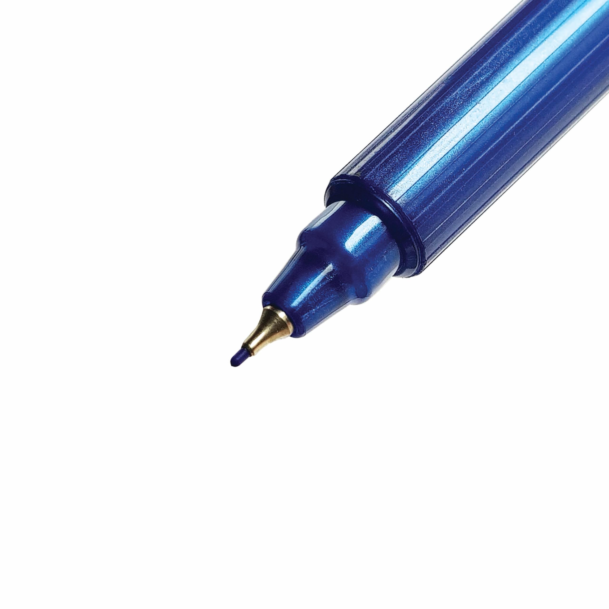 FT03MM Fineliner Pens, BLUE, Pack of 10, Ultra Fine Felt Tip Fineliners, 0.3mm Tips - Image 3