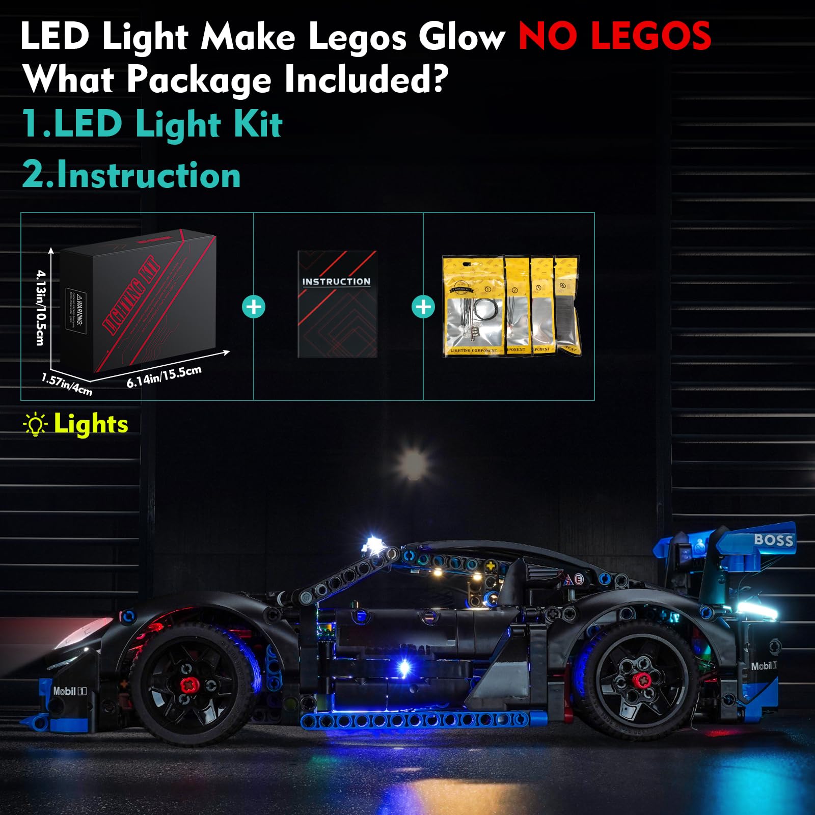 Amazon.co.jp: LocoLee LEDライトキット レゴポルシェGT4 e