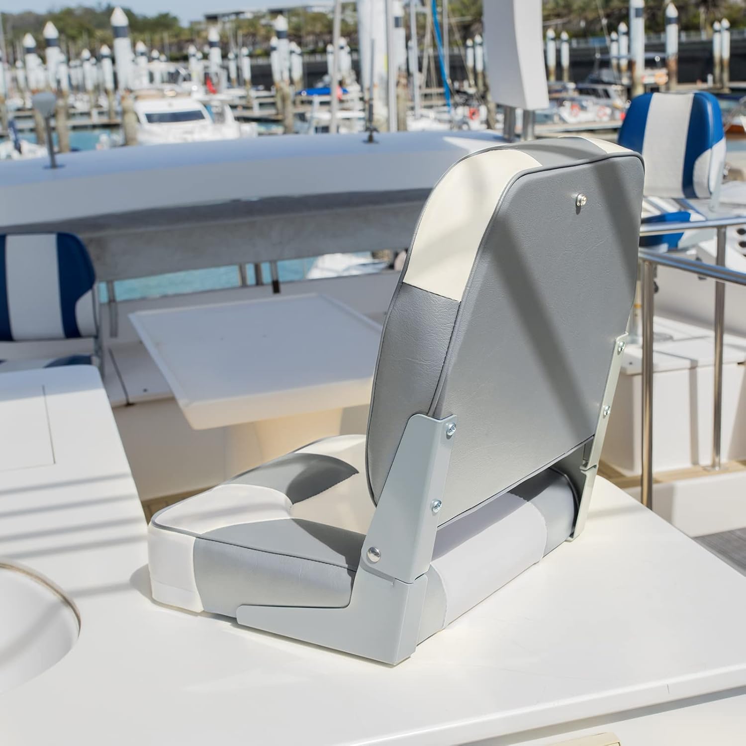 Leader Accessories A Pair of New Low Back Folding Boat Seats(2 seats)