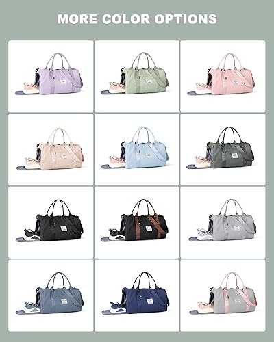 Miniatura 7 de Bolsa de lona de viaje, bolsas de fin de semana para mujeres y hombres, bolsa de transporte durante la noche, bolsa de hospital, bolsa de gimnasio