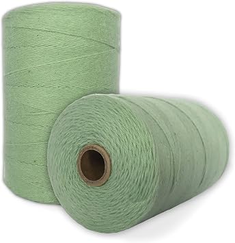 100% Cotton Loom Warp Thread Aqua Green, 8/4 Warp Yarn 800 Yards, Perfect for Weaving Carpet, Tapestry, Rug, Blanket or Pattern - Warping Thread for Any Loom