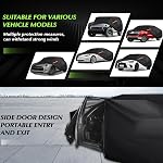 Special 16 Layers Full Car Cover Fit for Volk-swagen Beetle Bug 1960-1979, Ultra Heavy 600D Oxford Cloth, All-Weather Protection Summer Sun Exposure and Winter Snow Rain Dust UV, Black