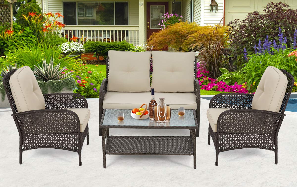 U Max 4 Pieces Outdoor Furniture Set Pat Buy Online In Colombia At Desertcart