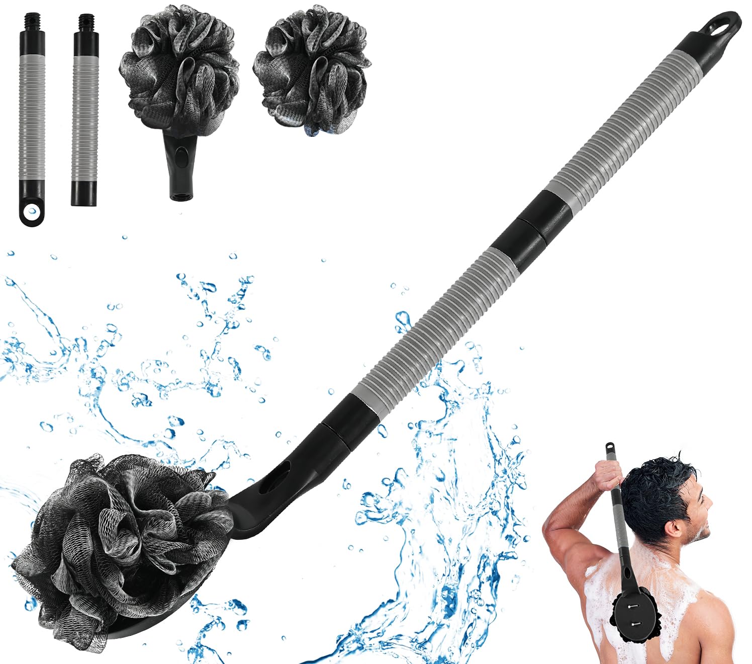 BTideas Detachable Loofah Back Scrubber