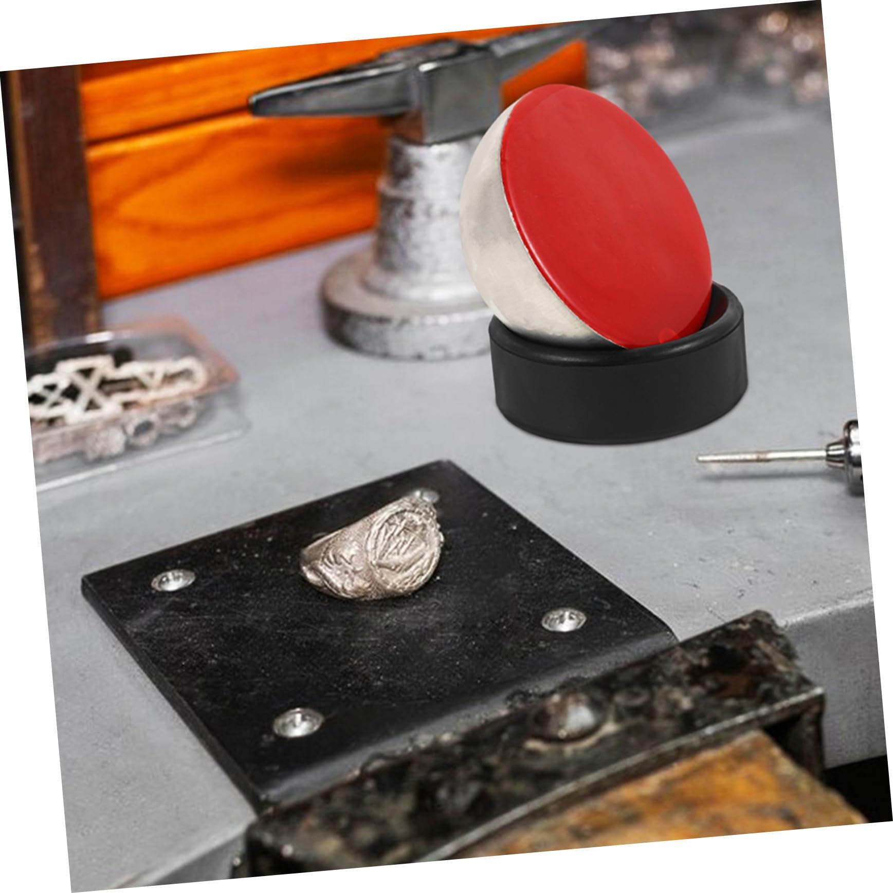 SHINEOFI Professionale per Micro-inserimento Gioielli con Base Sferica in Lacca Supporto Stabile per Incisione e Posa Pietre Strumenti di Precisione per Microintarsi e Lavorazione Orafa