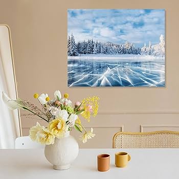 雪景色 版画 木製フレーム付き　最終お値下げ 雪景色 版画 木製フレーム付き 最終お値下げ 版画