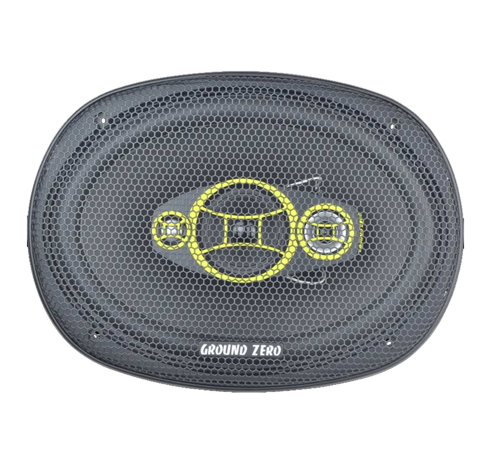 Ground Zero GZCF 7104XSPL- Haut-parleur 4 voies 300 W RMS 200 W 18 x 25 cm