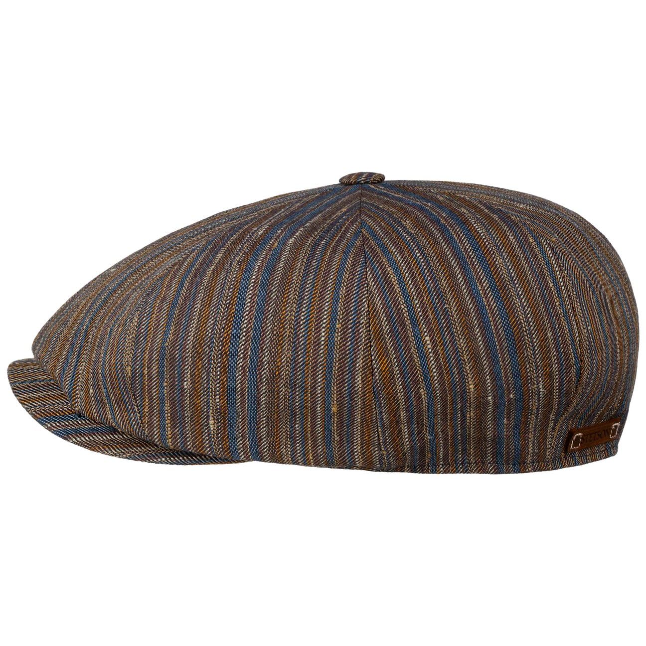 SOMBREROSHOP Stripe Barista 8 Panel Gorra Newsboy a Rayas Multicolor Hombre Primavera Verano