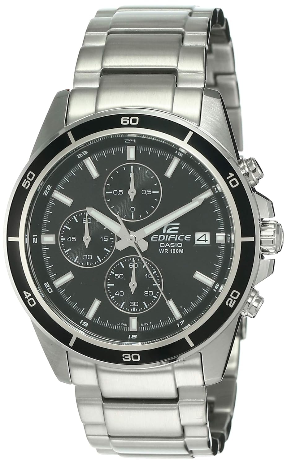Casio Edifice Men's Quartz Watch, Chronograph Display And Stainless Steel Strap, EFR-526D-1AVUDF