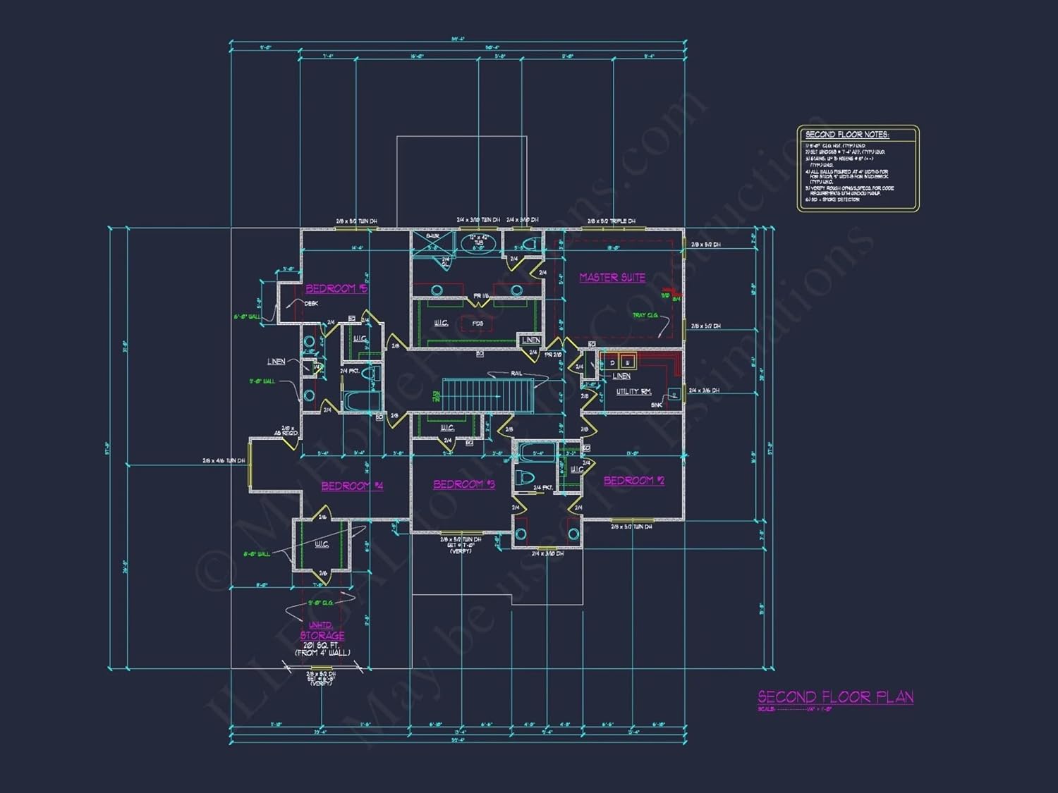 10-1680 HOUSE PLAN - Elegant House Plan with Detailed Blueprints and 2-Story Design